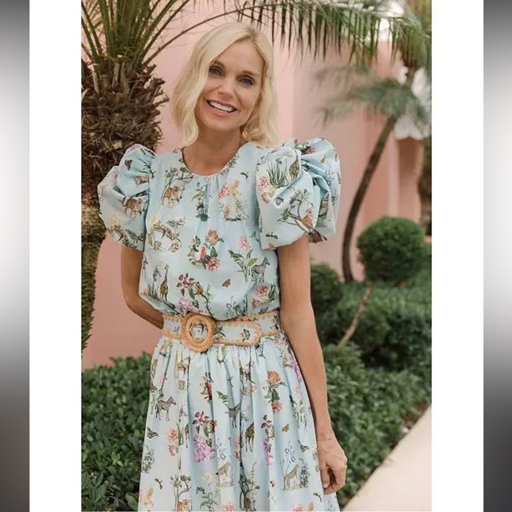 Antonio Melani X Jennifer Sumko Kip bay belted skirt and top set, both size 4.